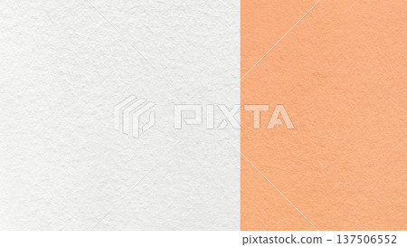 White paper texture two color background with peach vertical split and copy space for template, banner, presentation White paper texture two color background with peach vertical split and copy space for template, banner, presentation 137506552