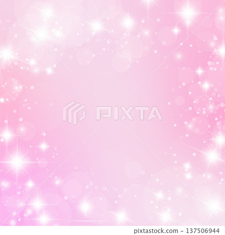 1:1 Pink gradient glitter light frame background Cute sparkle design 137506944