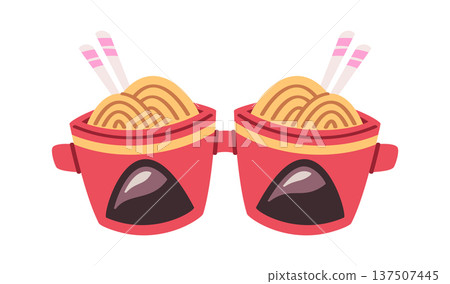 Party sunglasses with Japanese noodles Party sunglasses with Japanese noodles 137507445