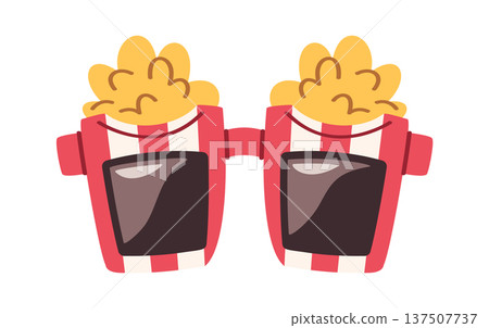 Party sunglasses popcorn cool design Party sunglasses popcorn cool design 137507737