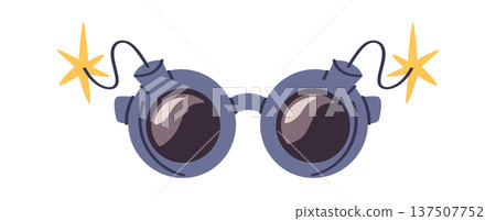 Bomb shaped party sunglasses design Bomb shaped party sunglasses design 137507752