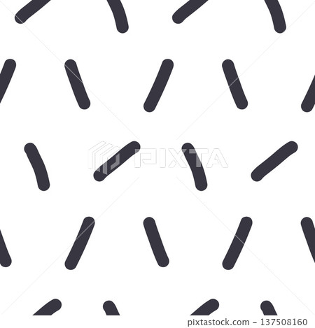 Rain doodle monochrome seamless pattern. Black and white small lines kids sprinkles background. Simple confetti repeated wallpaper. Short line dash vector surface design. Repeat spots print Rain doodle monochrome seamless pattern. Black and white small lines kids sprinkles background. Simple confetti repeated wallpaper. Short line dash vector surface design. Repeat spots print 137508160