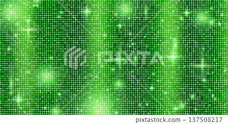 Disco dance green for background glitter sequin and texture backdrop glam. Ball party pattern strass with tile mosaic and grid discotheque sparkle. Vector disco turquoise fabric for templates design Disco dance green for background glitter sequin and texture backdrop glam. Ball party pattern strass with tile mosaic and grid discotheque sparkle. Vector disco turquoise fabric for templates design 137508217