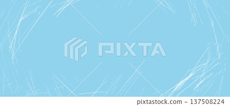 Ice and scratches grunge texture overlay background. Soft blue backdrop with skate path effect and scratch lines. Vector icy design winter season frame for presentation and banner Ice and scratches grunge texture overlay background. Soft blue backdrop with skate path effect and scratch lines. Vector icy design winter season frame for presentation and banner 137508224