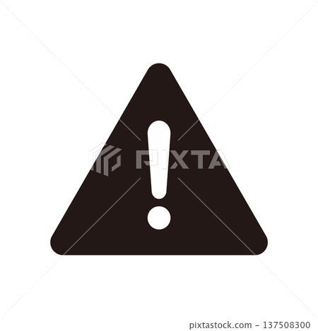 Black triangle caution icon Black triangle caution icon 137508300