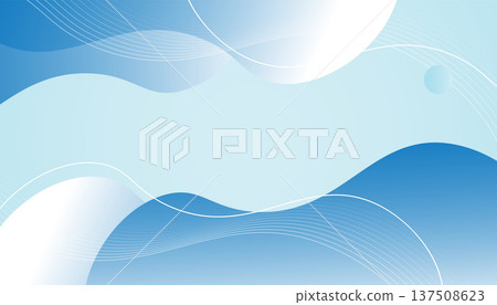 Abstract Blue Fluid Wave Background with Soft Gradient Lines Abstract Blue Fluid Wave Background with Soft Gradient Lines 137508623