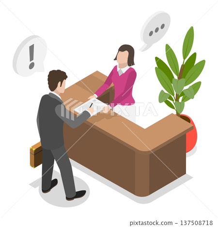 3D Isometric Flat Vector Illustration of Finance Calculation, Bank Services For Business. Item 1 3D Isometric Flat Vector Illustration of Finance Calculation, Bank Services For Business. Item 1 137508718