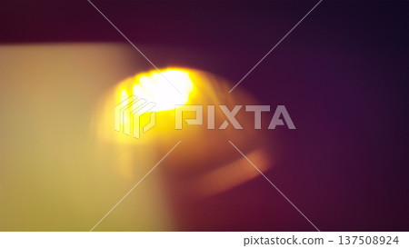 Abstract distressed film burn texture with warm light leak, scratches, dust, and dark vintage gradient 137508924
