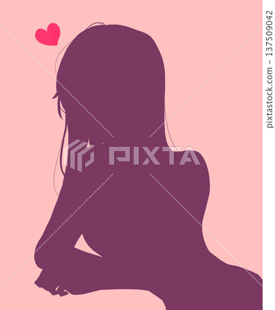Mature woman love silhouette Mature woman love silhouette 137509042