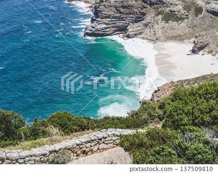 Stunning coastal landscape at Cape of Good Hope 137509810