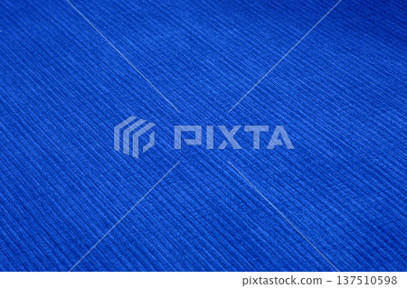 Textured corduroy furniture fabric in blue colors 137510598