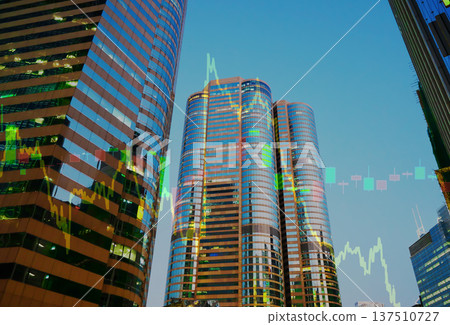 Commercial realty investment graph prices, trading exchange. Premier global hub 137510727