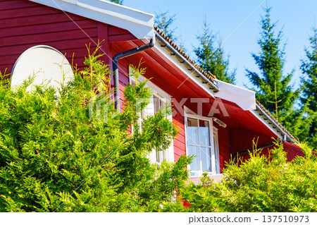Norwegian red house Norwegian red house 137510973