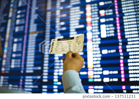 登機證和航班資訊 - 圖片由關西國際機場 (KIX) 提供 137511231