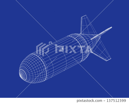 3D model of nuclear bomb 3D model of nuclear bomb 137512399