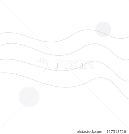 Simple white background with thin gray wave lines and subtle translucent circles, creating a flowing and calming abstract linear visual. Simple white background with thin gray wave lines and subtle translucent circles, creating a flowing and calming abstract linear visual. 137512726