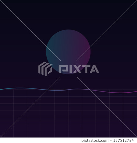 Minimal dark background with gridlines, a soft gradient circle, and a smooth wave graph creating a clean and moody data interface design. Minimal dark background with gridlines, a soft gradient circle, and a smooth wave graph creating a clean and moody data interface design. 137512784