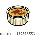 Julienne. Traditional plate of French cuisine. Vector isolated illustration 137513553