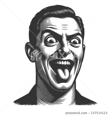 Man Screaming with Intense Expression raster Man Screaming with Intense Expression raster 137514123