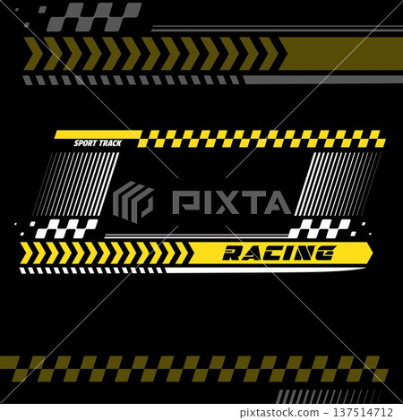 Sample racing decal colours frame Sample racing decal colours frame 137514712