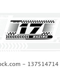 17 racing decal black 137514714