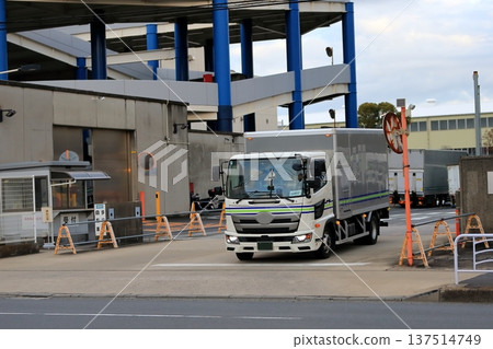 Logistics warehouse and truck image Logistics warehouse and truck image 137514749