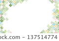 [Spring background material] Colorful Japanese pattern illustrations of traditional motifs 137514774