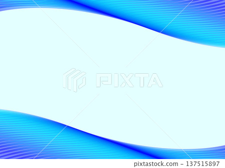Blue flowing curve background 137515897
