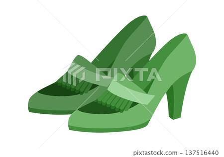 Kiltie pump women green heel flat pair. Fringe loafer inspired dress footwear for office, dinner, relaxed meeting Kiltie pump women green heel flat pair. Fringe loafer inspired dress footwear for office, dinner, relaxed meeting 137516440