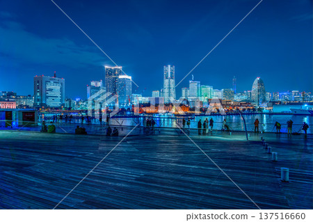 橫濱港未來全景夜景 137516660