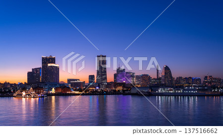 橫濱港未來全景夜景 137516662