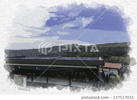 水彩風秋吉台礦山 秋吉台地質公園中心 卡斯塔礦山市,山口縣 水彩風秋吉台礦山 秋吉台地質公園中心 卡斯塔礦山市,山口縣 137517032