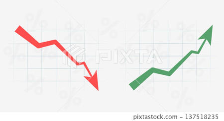 Chart arrows set 137518235