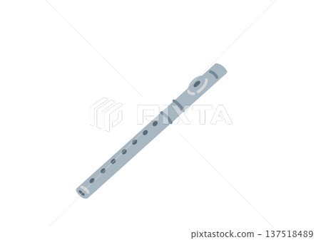 簡單可愛的笛子插圖 簡單可愛的笛子插圖 137518489