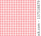 細條紋手繪瓷磚格子圖案（紅白相間） 137518879