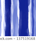 用水彩（藍色）繪製的粗糙條紋圖案 137519168