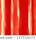 用水彩（紅色）繪製的粗糙條紋圖案 137519173