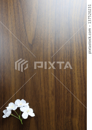 Cherry blossoms on the desk 137520231