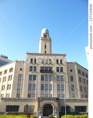 Yokohama Customs stands out against the blue sky 137520680