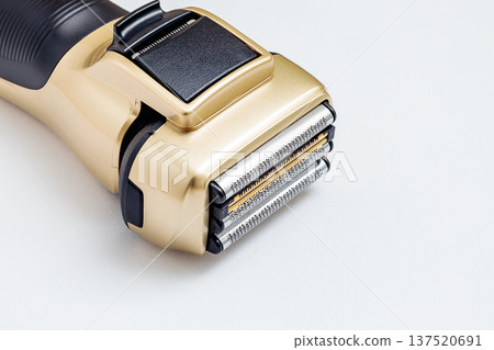 Close-up of the back of an electric razor 137520691