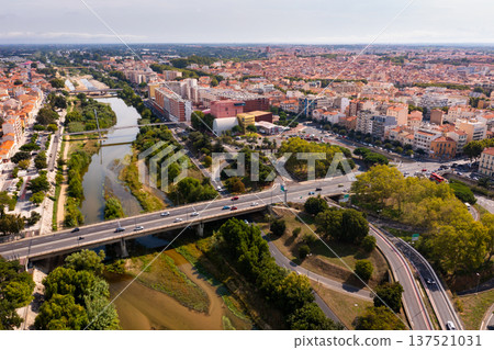 View of Perpignan city center, France 137521031