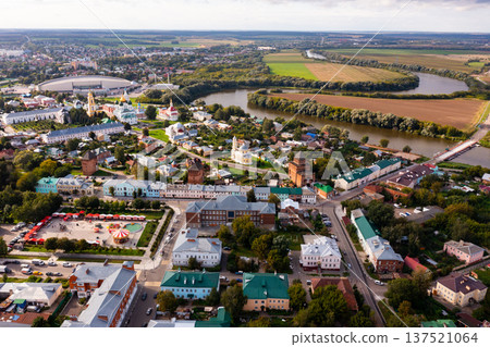 Aerial photo of Russian city Kolomna 137521064