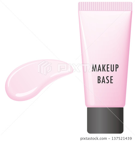 粉紅色妝前乳與質地試色 137521439