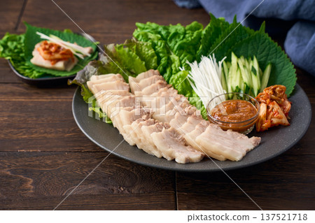Possum - boiled pork and vegetable wrap Possum - boiled pork and vegetable wrap 137521718