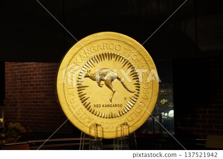 Perth Mint gold coins, Perth, Western Australia Perth Mint gold coins, Perth, Western Australia 137521942