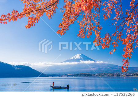 （山梨縣）川口湖秋葉富士山 137522266