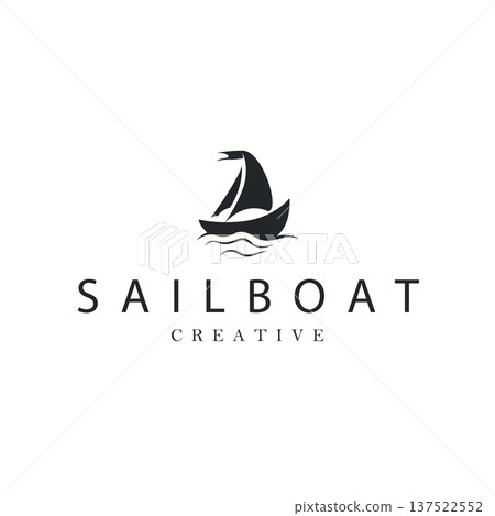 Sailboat Fishing Boat Logo Design for Traditional Fishing Business Branding 137522552