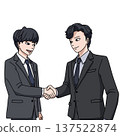 A business scene where businessmen shake hands 137522874
