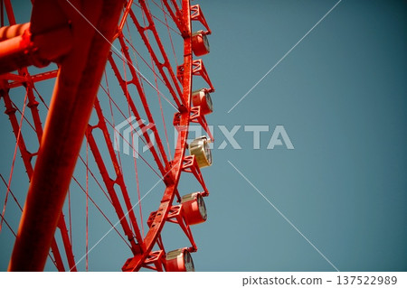 Ferris wheel looked up from below Ferris wheel looked up from below 137522989