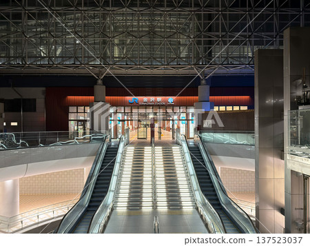 [Kanazawa Station] Hospitality Dome, Tsuzumimon Gate, Hokuriku 137523037